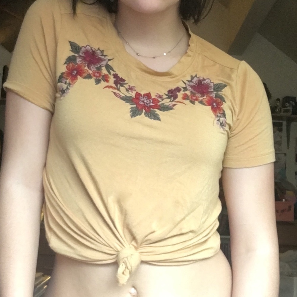 SOFT&SEXY MUSTARD CROP TOP